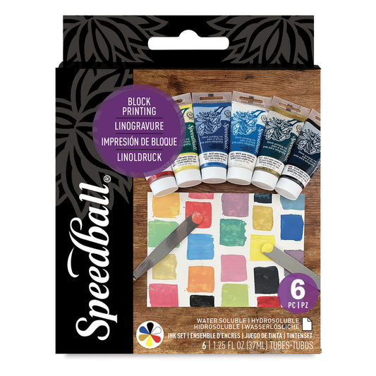Block Printing Ink Starter Set (6pc)