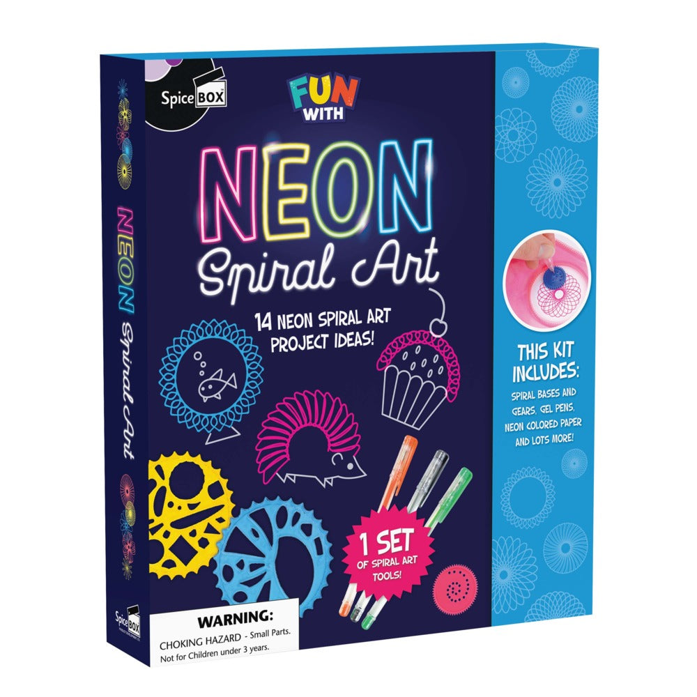 Fun With Neon Spiral Art Kit