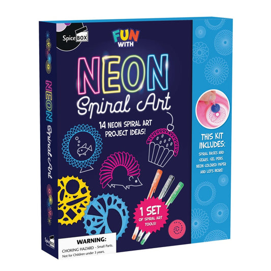 Fun With Neon Spiral Art Kit