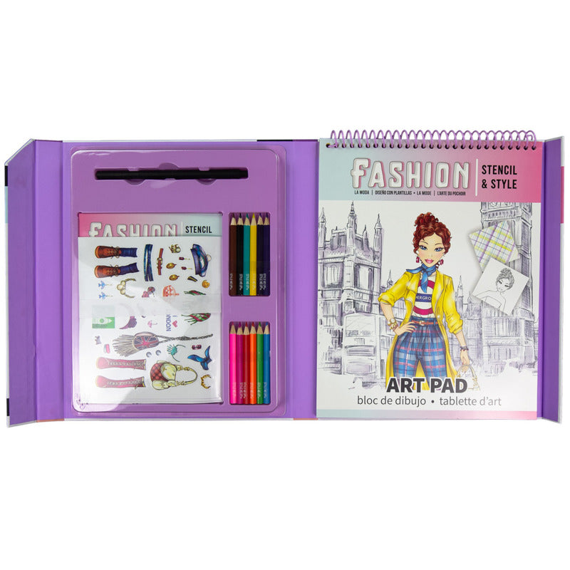 Style Me Up Art Kit, Fashion Stencil & Style
