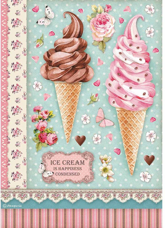 A4 Rice Paper, Sweety - Ice Cream