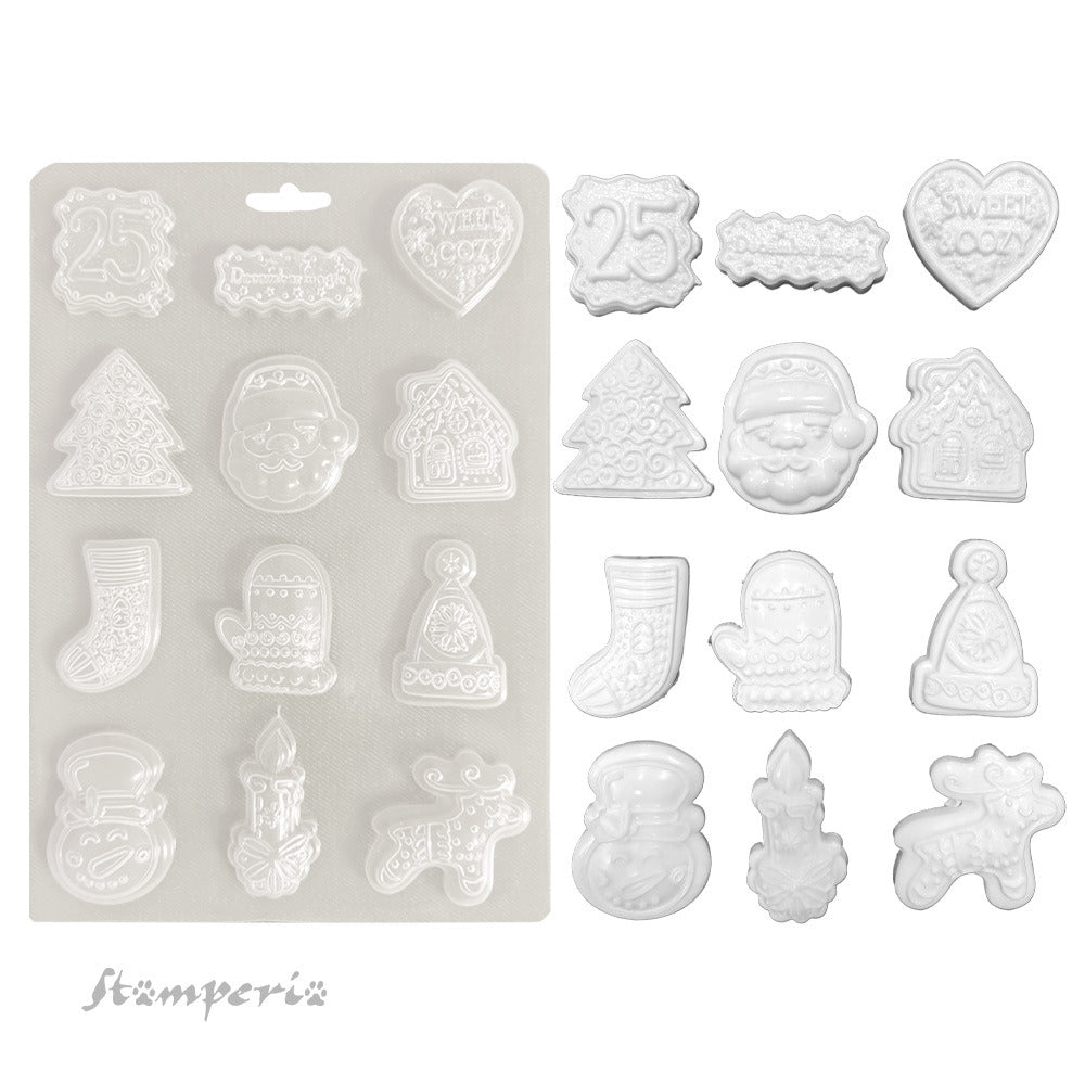 A5 Soft Mould, Candy Christmas - Elements