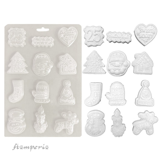 A5 Soft Mould, Candy Christmas - Elements
