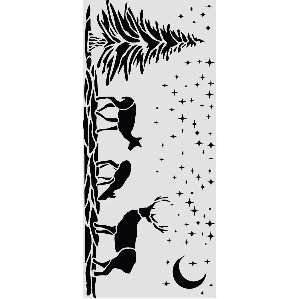 Stencil, Christmas Deers