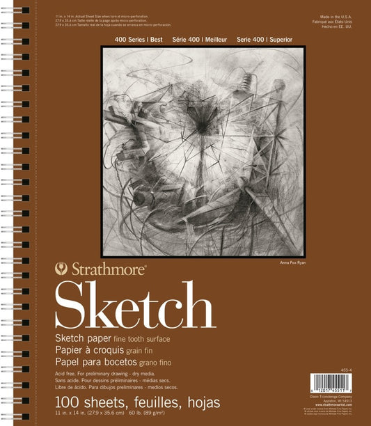 400 Series Sketch Pad, 11" x 14" (100 Sheets)
