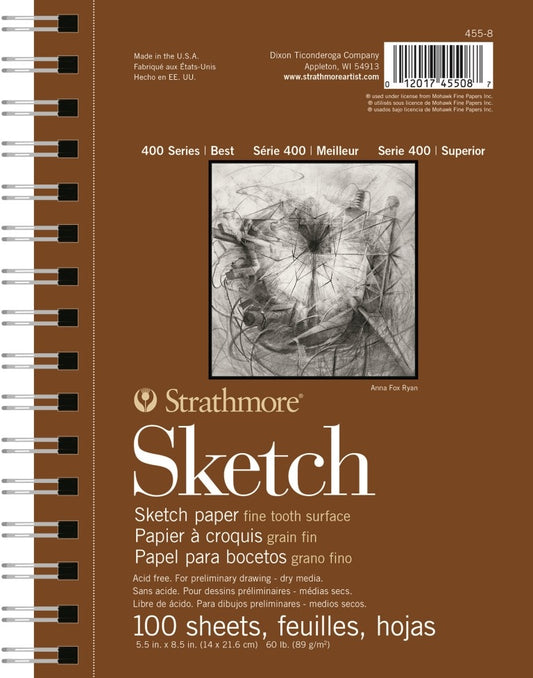 400 Series Sketch Pad, 5.5" x 8.5" (100 Sheets)