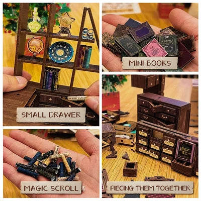 CUTEBEE DIY Book Nook Kit (Magic Pharmacist)
