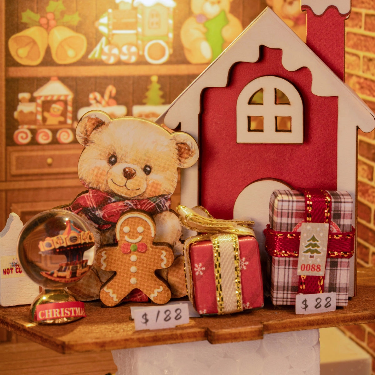 ROKR 3D Wooden Puzzle, Santa's Toy Shop