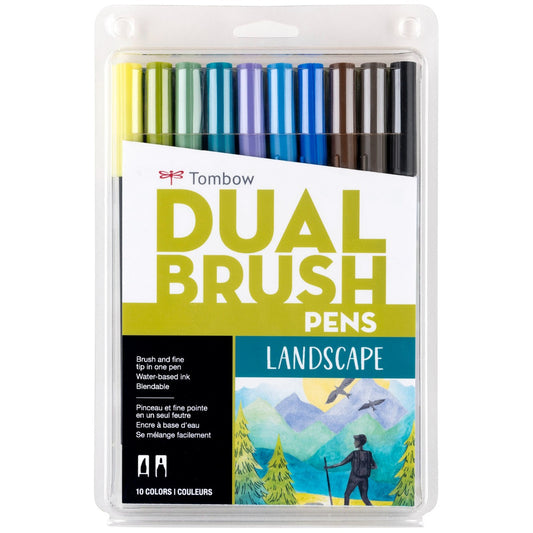Dual Brush Pen Set, Landscape (10pk)