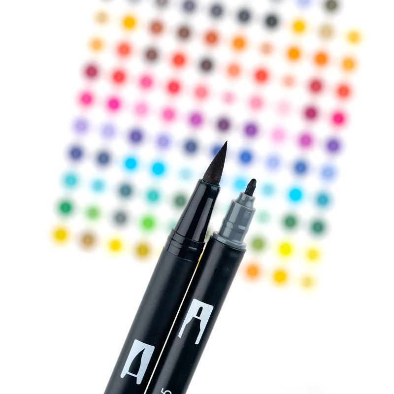 Dual Brush Pen Set, Grayscale (10pk)
