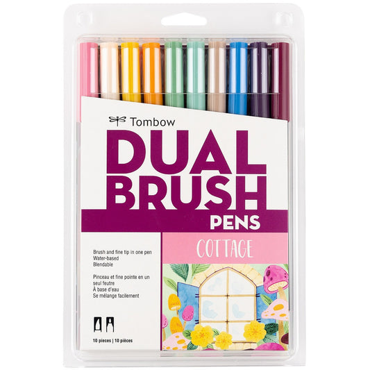Dual Brush Pen Set, Cottage (10pk)