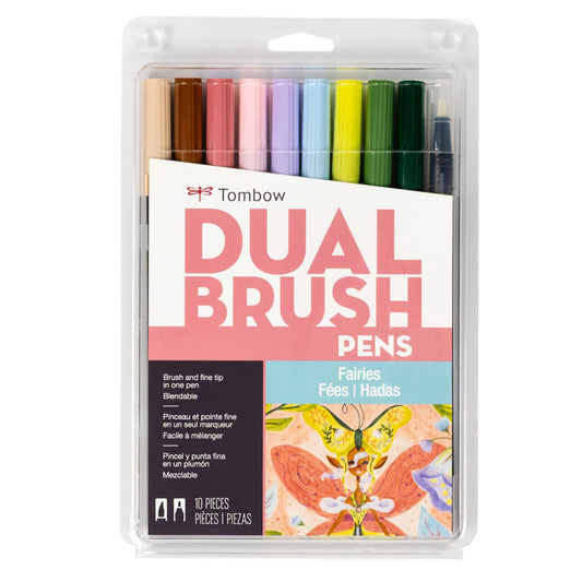 Dual Brush Pen Set, Fairies (10pk)
