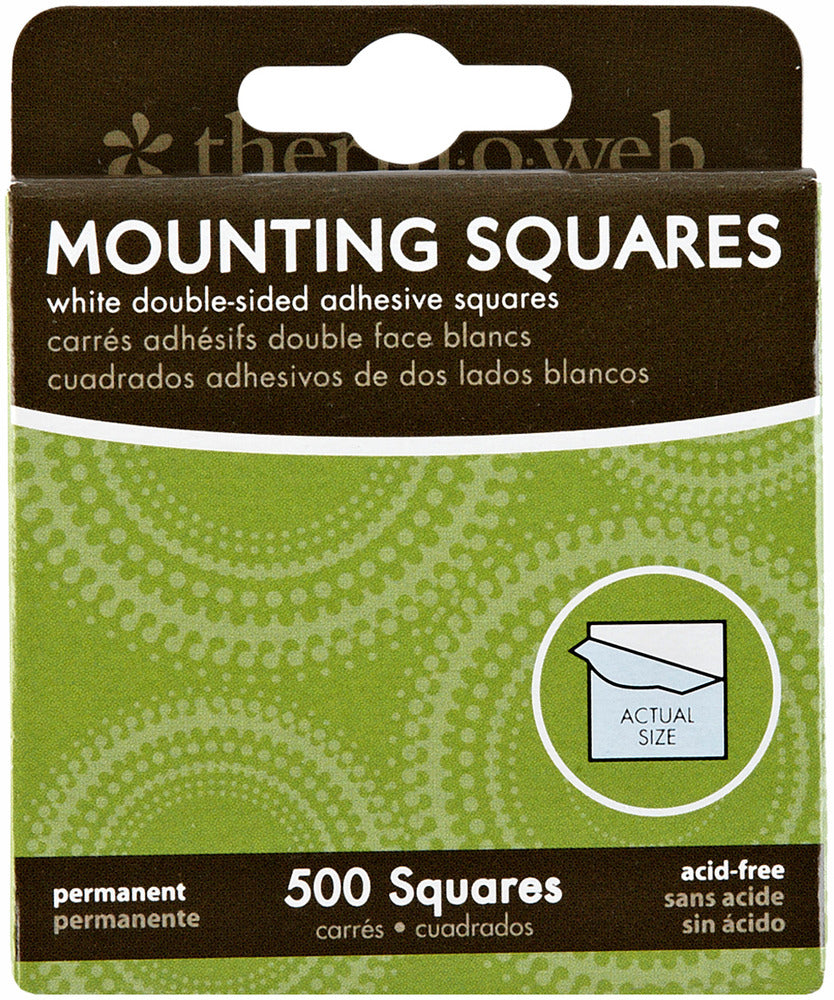 Mounting Squares, White - 500Ct Box