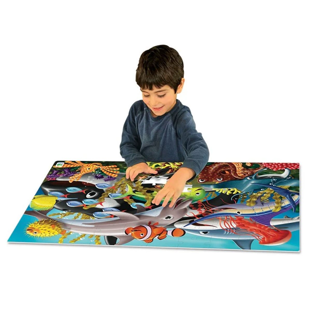 Puzzle - 100 pcs - Puzzle Doubles Glow in the Dark: Sea Life