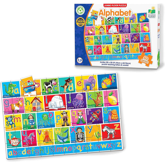 Puzzle - 50 pcs - Jumbo Floor Puzzles: Alphabet