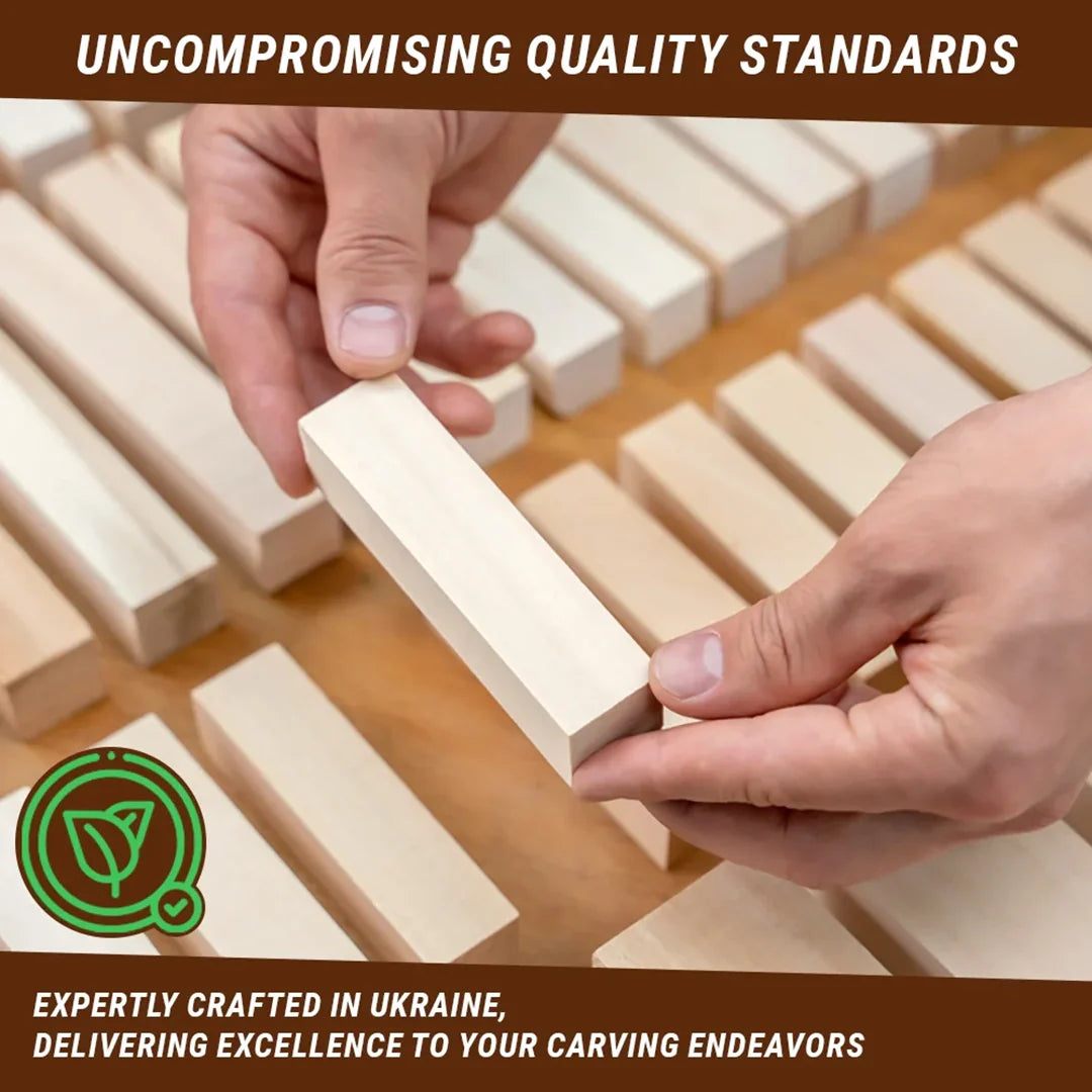 Basswood Carving Blanks - 5pc