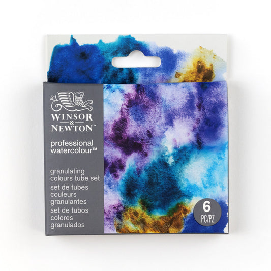 Professional Watercolour Set, 6 x 5ml Tube - Granulating Colours