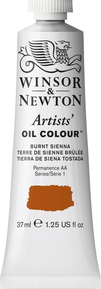 Artists' Oil Colour 37ml Tube, Burnt Sienna