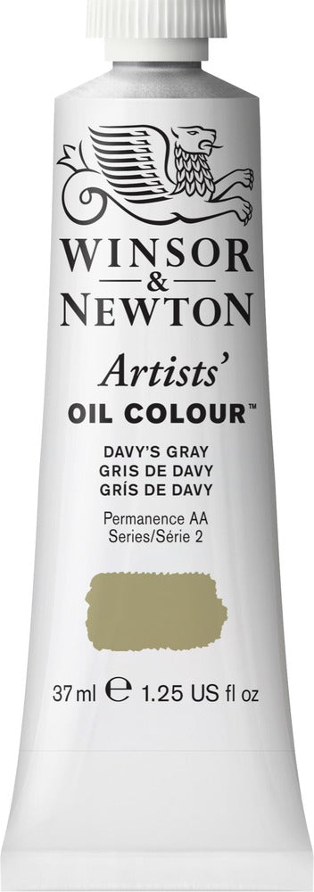 Artists' Oil Colour 37ml Tube, Davy's Gray