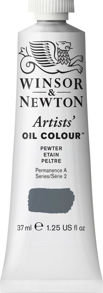 Artists' Oil Colour 37ml Tube, Pewter