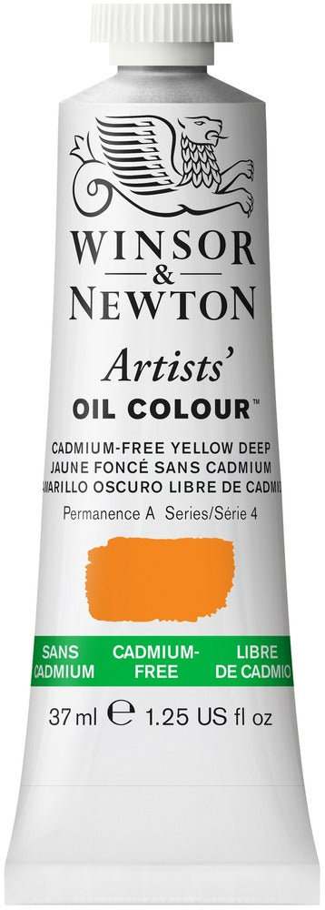 Artists' Oil Colour 37ml Tube, Cadmium-Free Yellow Deep