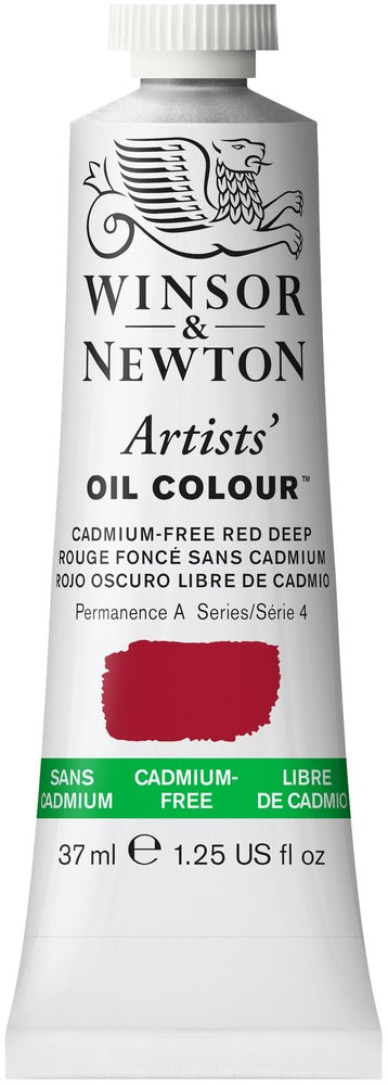 Artists' Oil Colour 37ml Tube, Cadmium-Free Red Deep