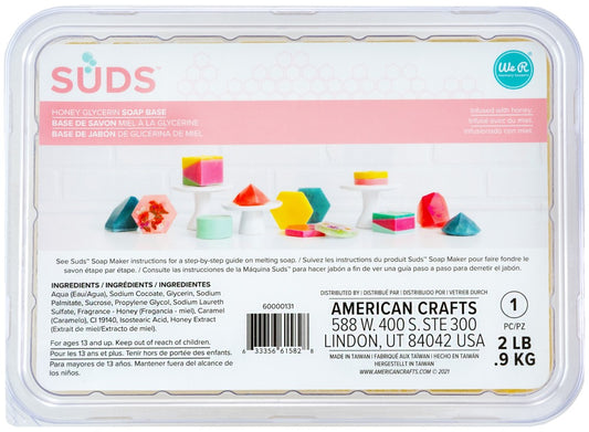 SUDS Soap Maker Soap Base, Clear - Honey (2lb)