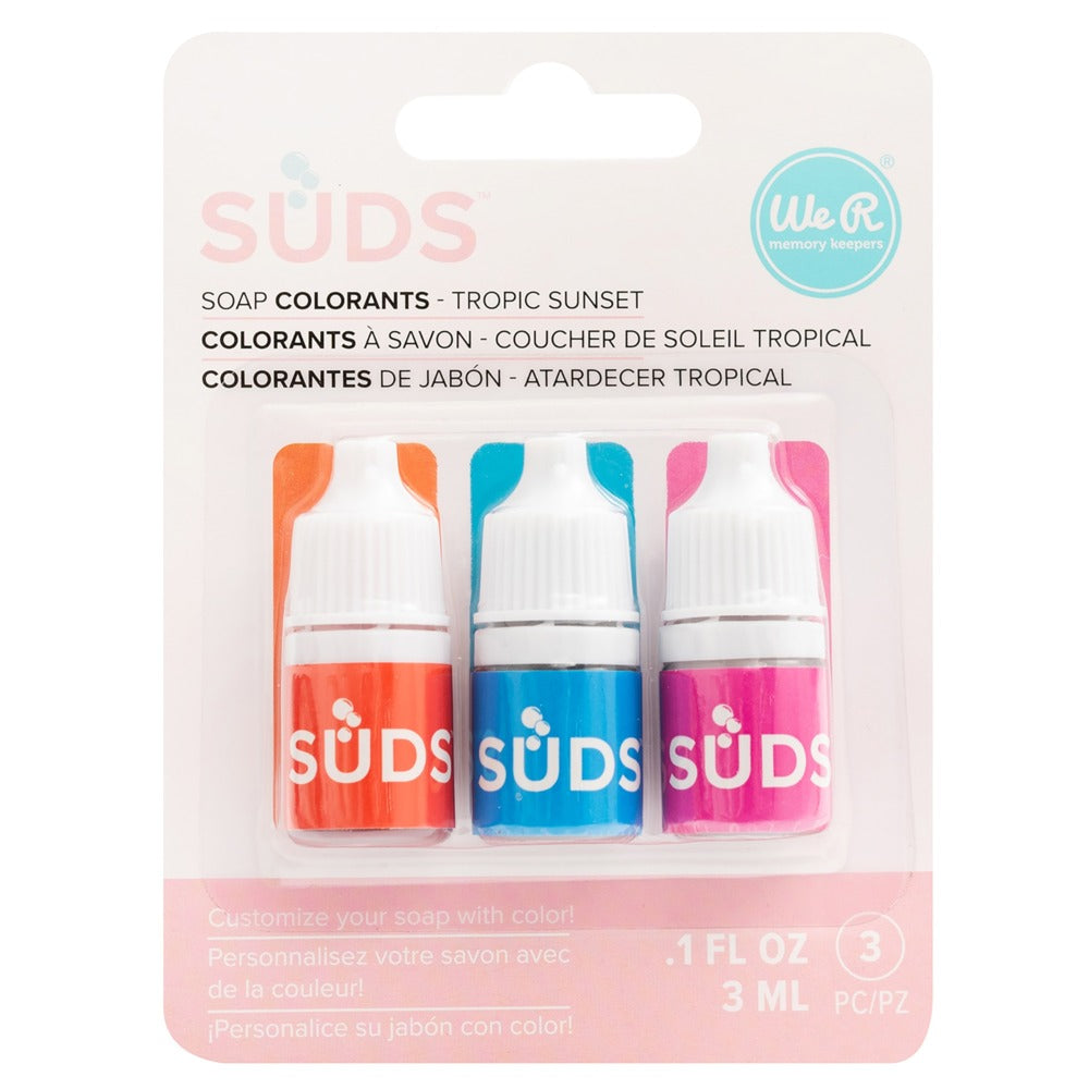 SUDS Soap Maker Colorant, Tropic Sunset (3 Piece)