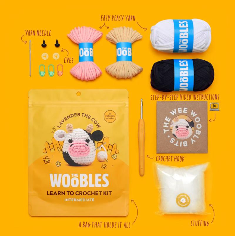 WOOBLES LAVENDER THE COW