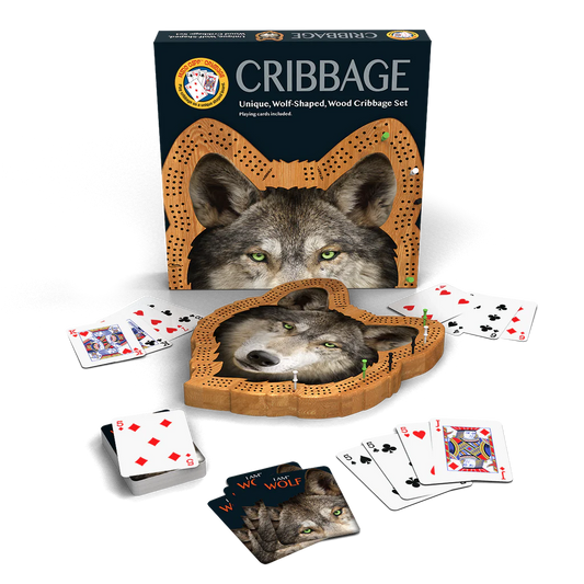 WOLF CRIBBAGE SET