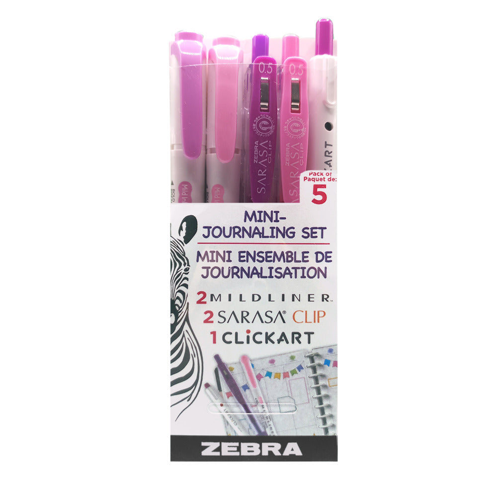Mini Journaling Set, Pink & Purple (5pk)