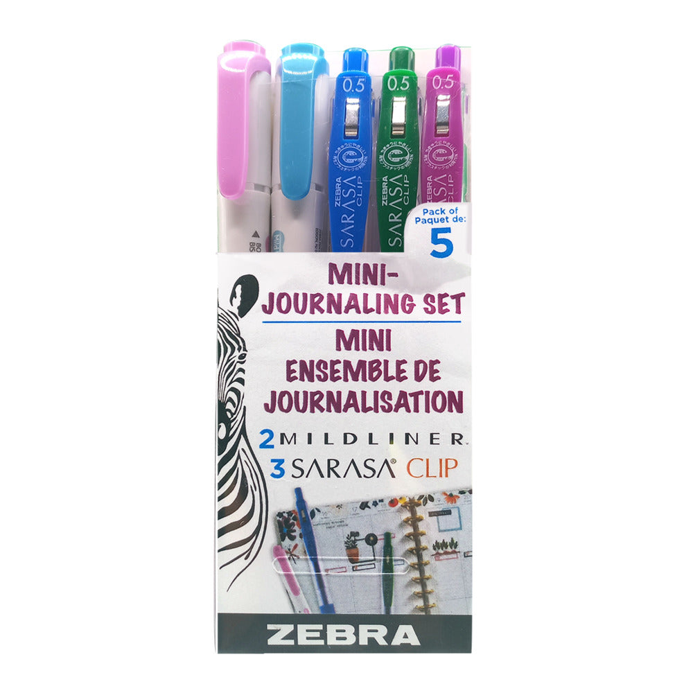 Mini Journaling Set, Dark (5pk)