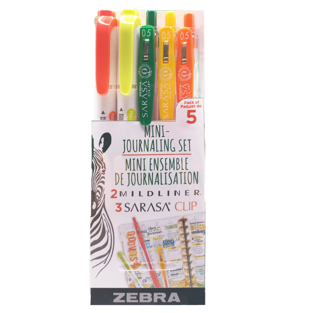 Mini Journaling Set, Bright (5pk)