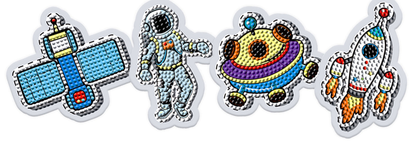 Krafty Kids Kit: 7cm DIY Diamond Painting Fridge Magnet Kit