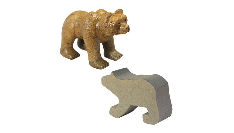 Bear Soapstone Carving Kit - Medium