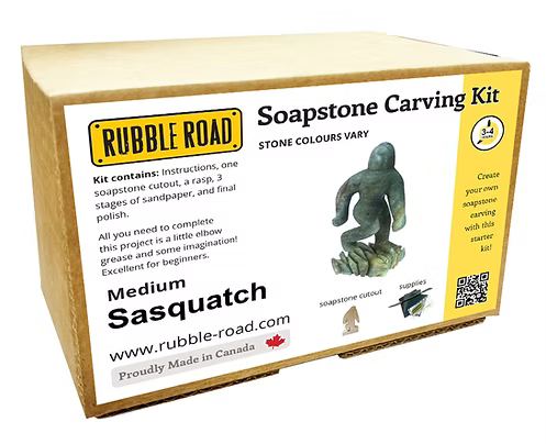 Sasquatch Medium Soapstone Carving Kit