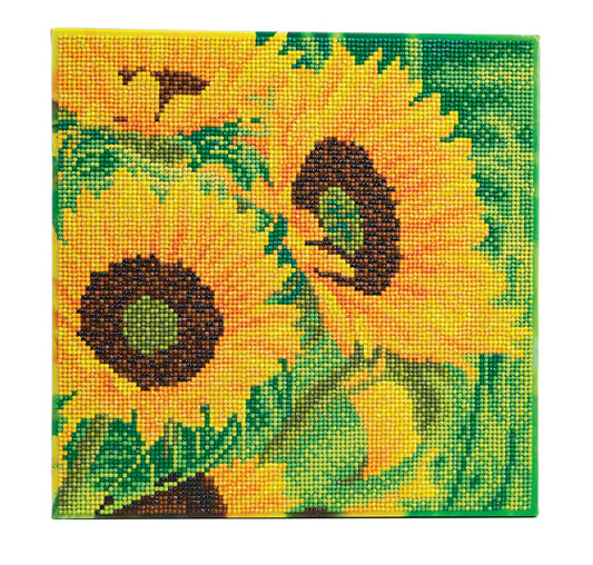 Craft Buddy Crystal Art Kit Sunflower Joy 30 x 30 cm Pre-Framed 5D Art Kit (Copy)