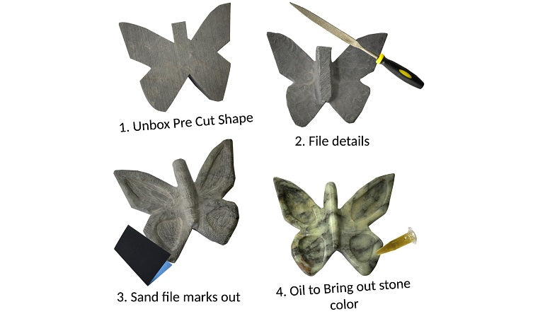 Bear Soapstone Carving Kit - Medium