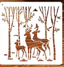 Forest Deer Stencils