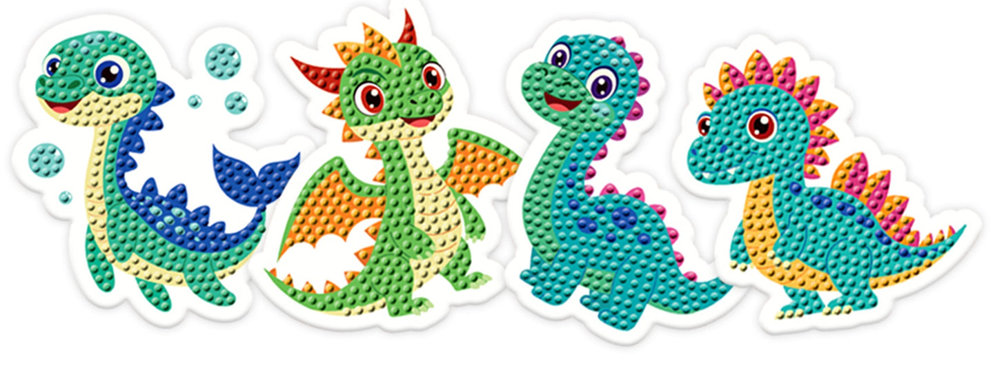 Krafty Kids Kit: 7cm DIY Diamond Painting Fridge Magnet Kit