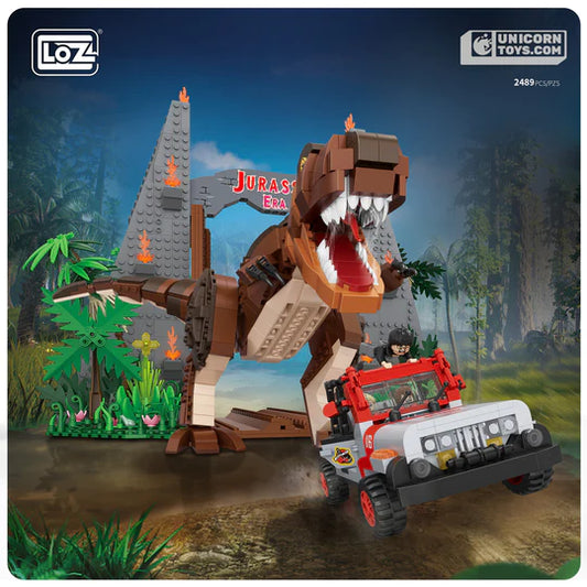 The Reign of the Dinosaurs  LOZ 1067 Mini Block Movie Scene Set