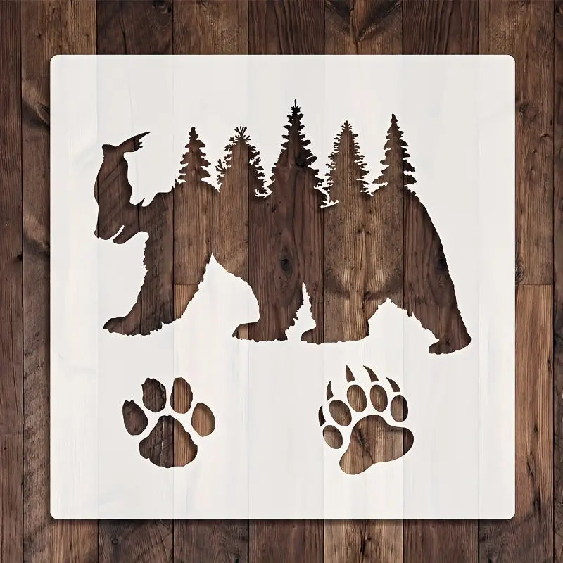 Forest Bear Stencils