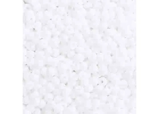 CZECH SEED BEAD APX 22G VIAL 10/0 OPAQUE WHITE