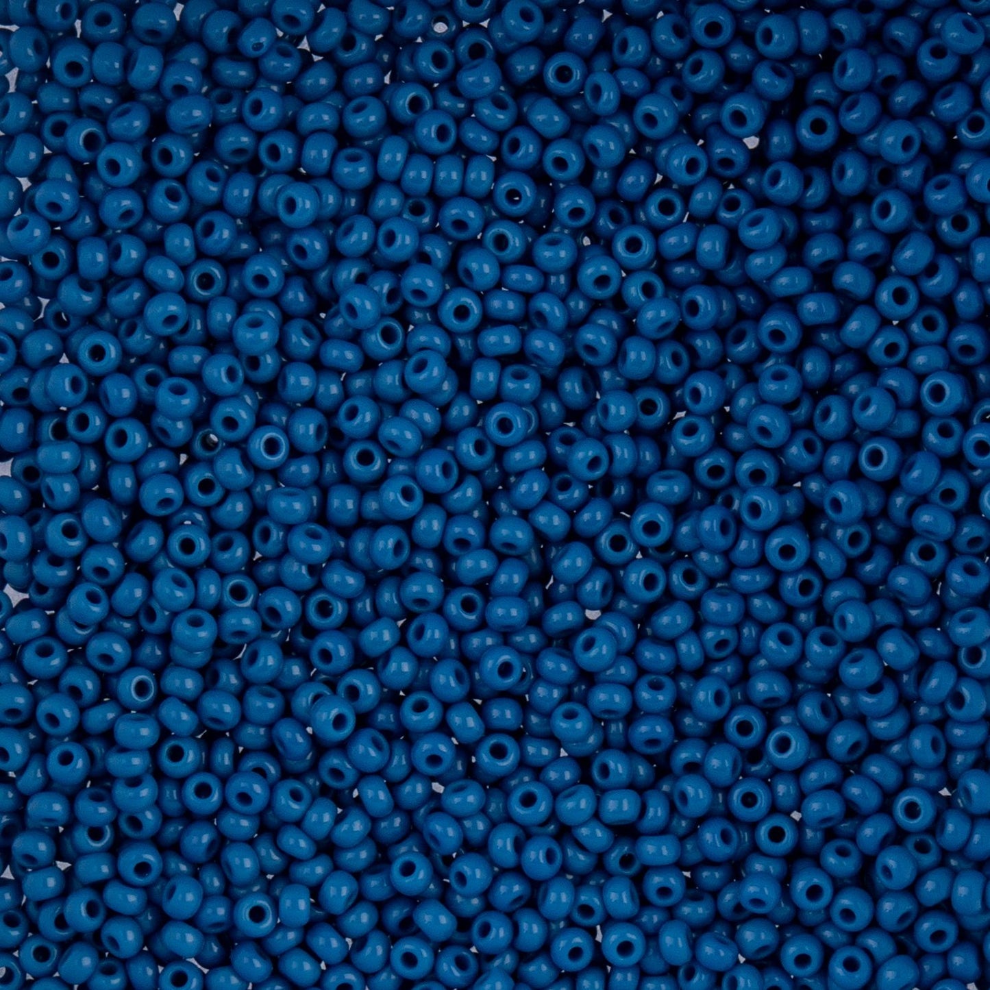 Czech Seed Beads 10/0 Vial Natural Opaque Dark Blue apx. 22g