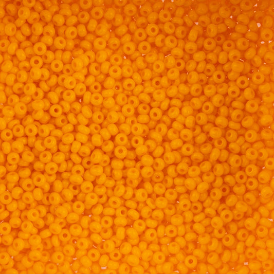 Czech Seed Beads 10/0 Vial Natural Opaque Light Orange apx. 22g