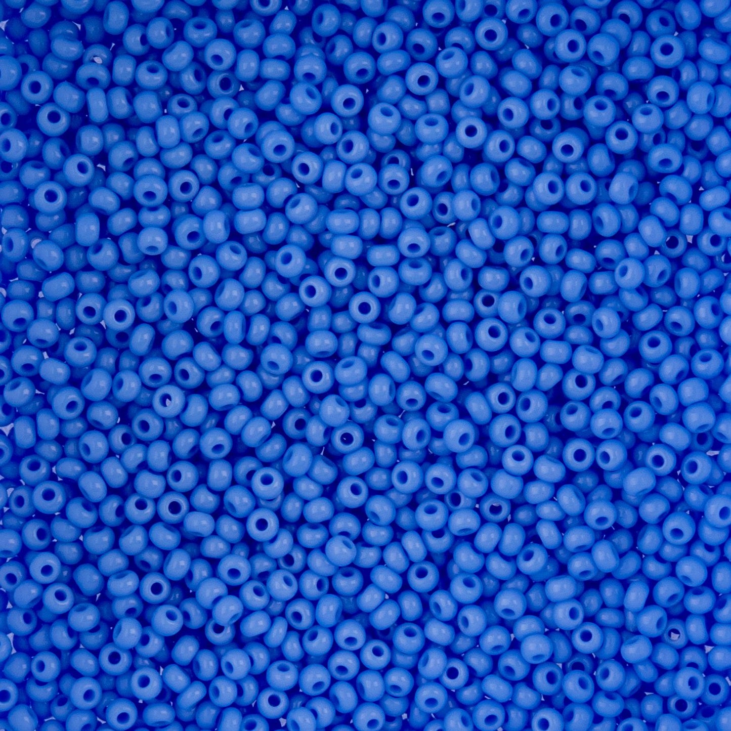 Czech Seed Beads 10/0 Vial Natural Opaque Pale Blue apx. 22g