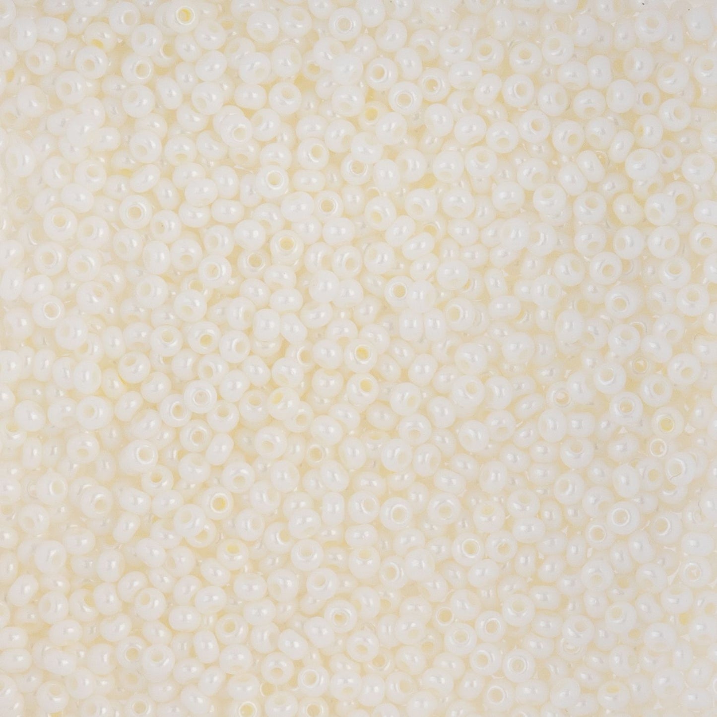Czech Seed Beads apx. 22g Vial 10/0 Opaque Cream