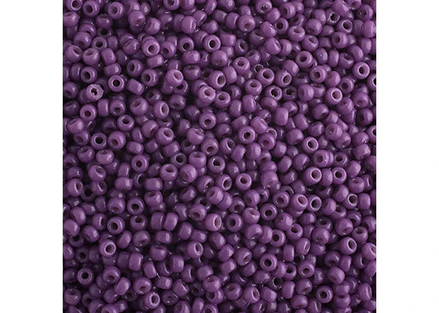 MIYUKI SEED BEAD 15/0 APX.22G DARK ORCHID OPAQUE DURACOAT