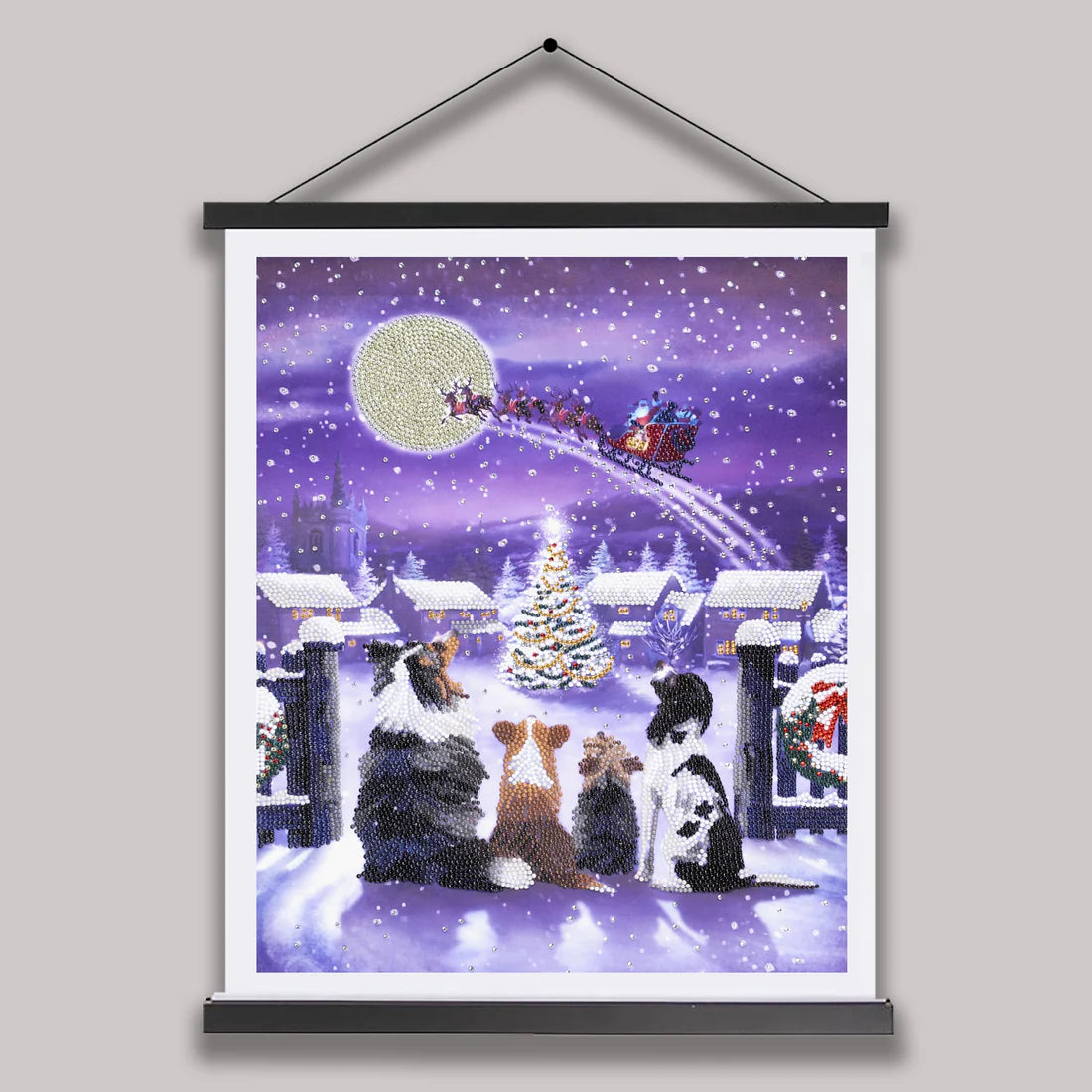 CAS-16L: Crystal Art 35x45cm Scroll Kit - FESTIVE FULL MOON