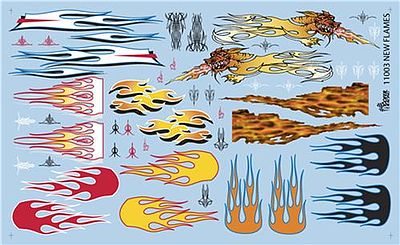 1/24-1/25 Scale New-Type Flames from Gofer Racing Models Decals